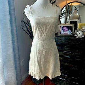 Adorable linen mini dress!